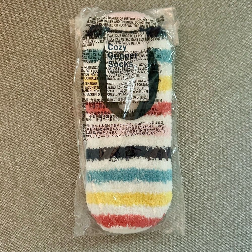Striped Cozy Slipper Socks